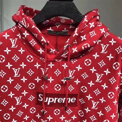 lv supreme hoodie fake vs real|real supreme hoodie.